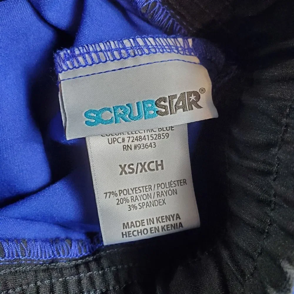 Scrubstar Pants Womens XS Blue Uniform Drawstring Scrubs - Picture 5 of 7